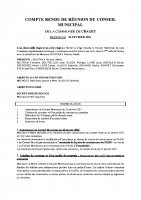 COMPTE RENDU DE REUNION DU CONSEIL MUNICIPAL du 26 février 2021