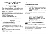 COMPTE RENDU DE RÉUNION DU CONSEIL MUNICIPAL du 7 Mai 2021 bis