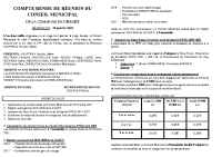 COMPTE RENDU DE REUNION DU CONSEIL MUNICIPAL du 28 Janvier 2022bis